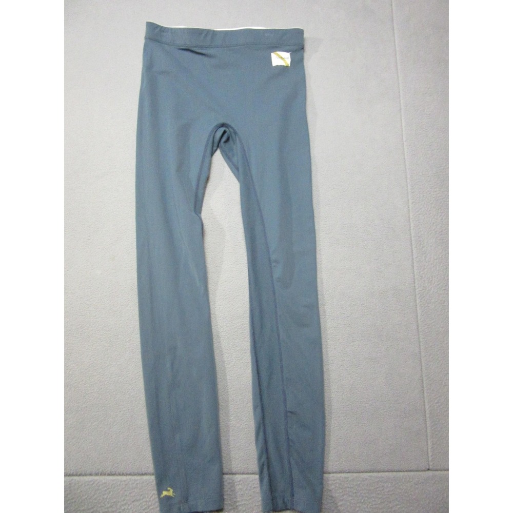 Tracksmith Leggings Womens Large Blue Compression Running Athletic Stretch